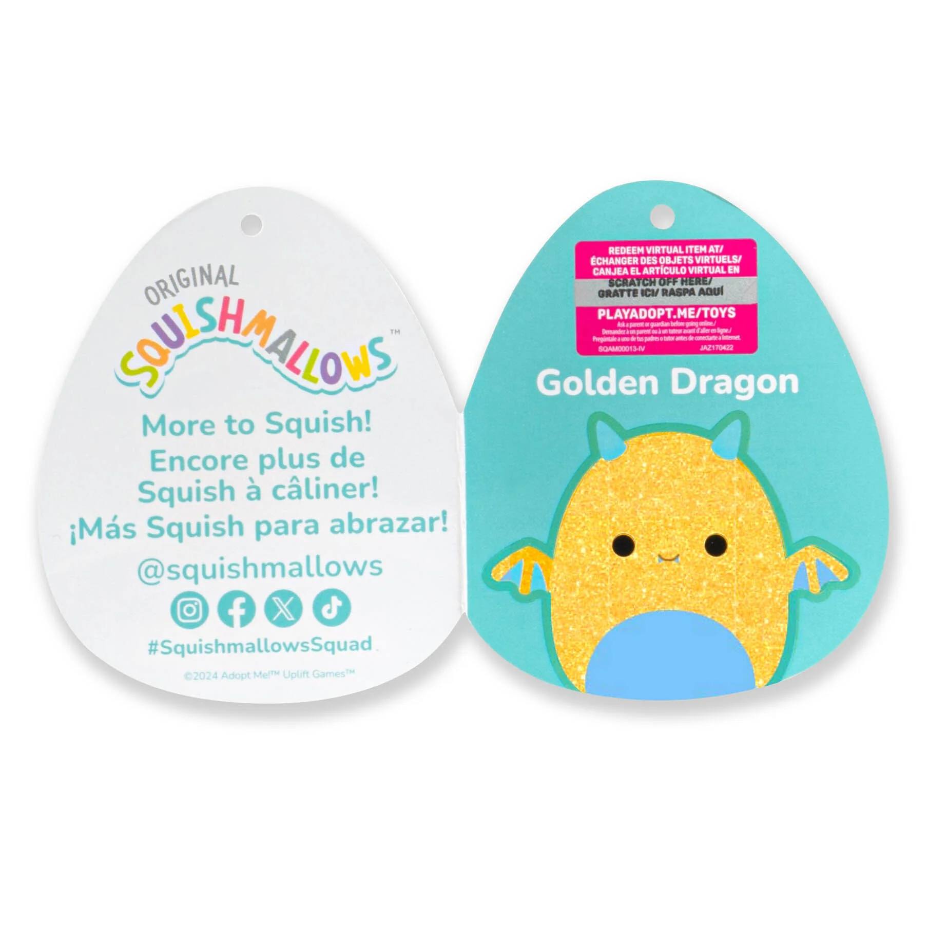 Adopt Me! 8-Inch Golden Dragon Plush - Image 6