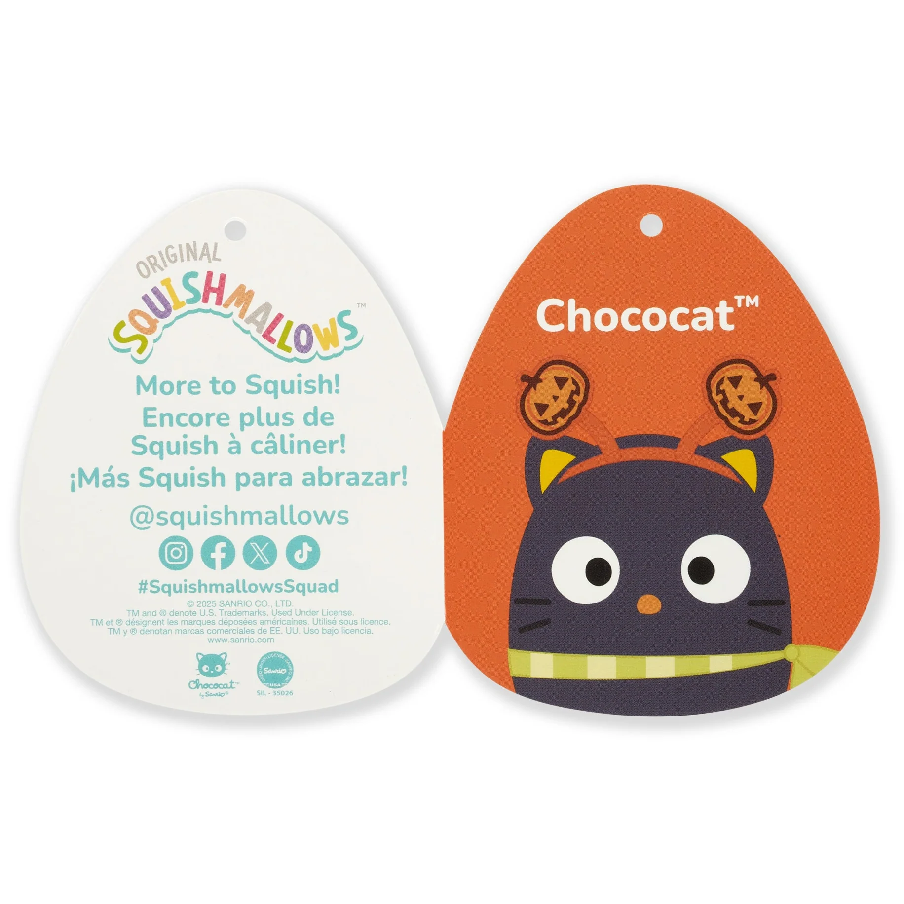 Hello Kitty and Friends 12-Inch Chococat Halloween Squishmallows - Image 6