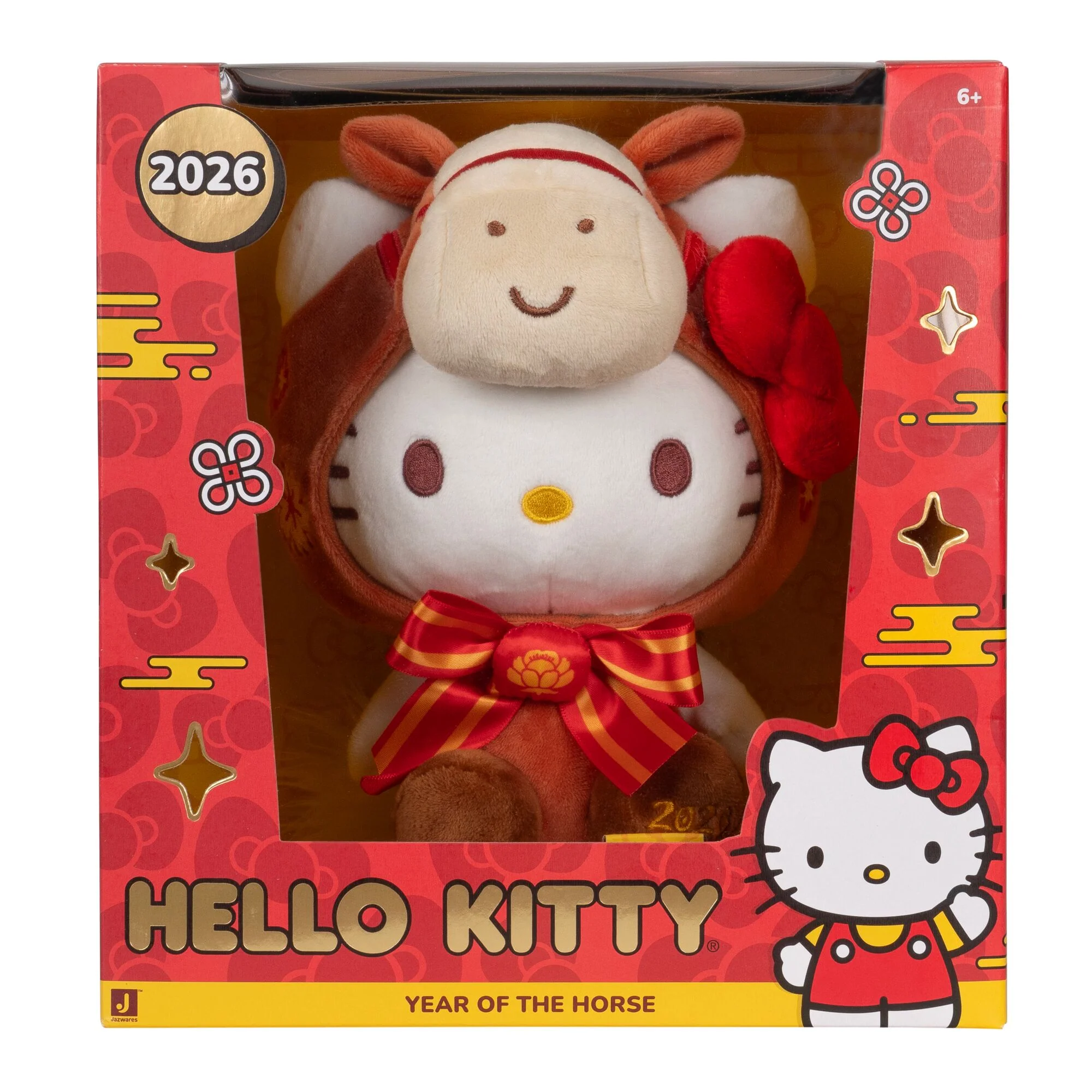 Hello Kitty and Friends 8-Inch Hello Kitty 2026 Year of the Horse New Year Plush - Limited Edition - Image 3