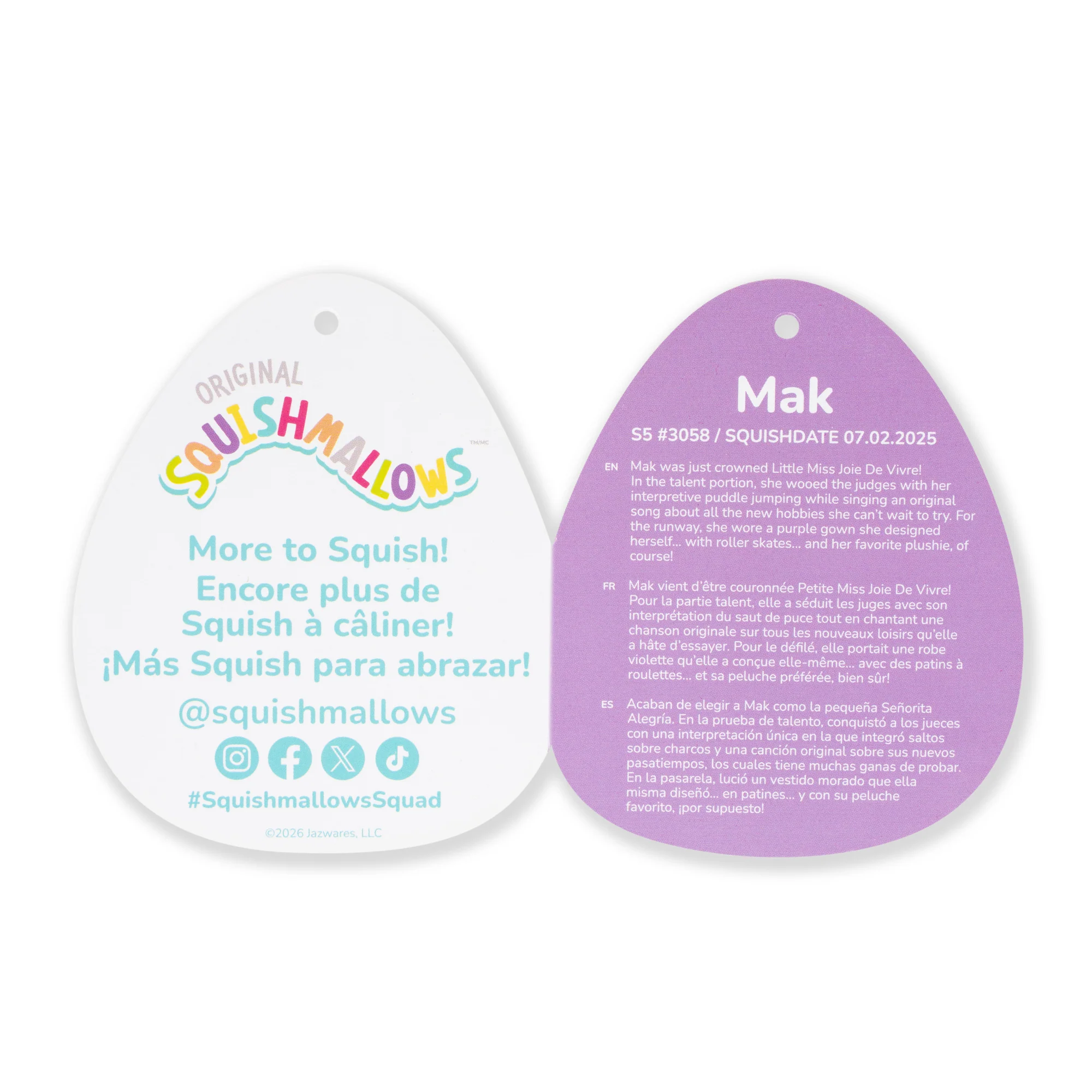 8-Inch Mak the Lavender Cat Wrapped with Flower Stems - Image 6