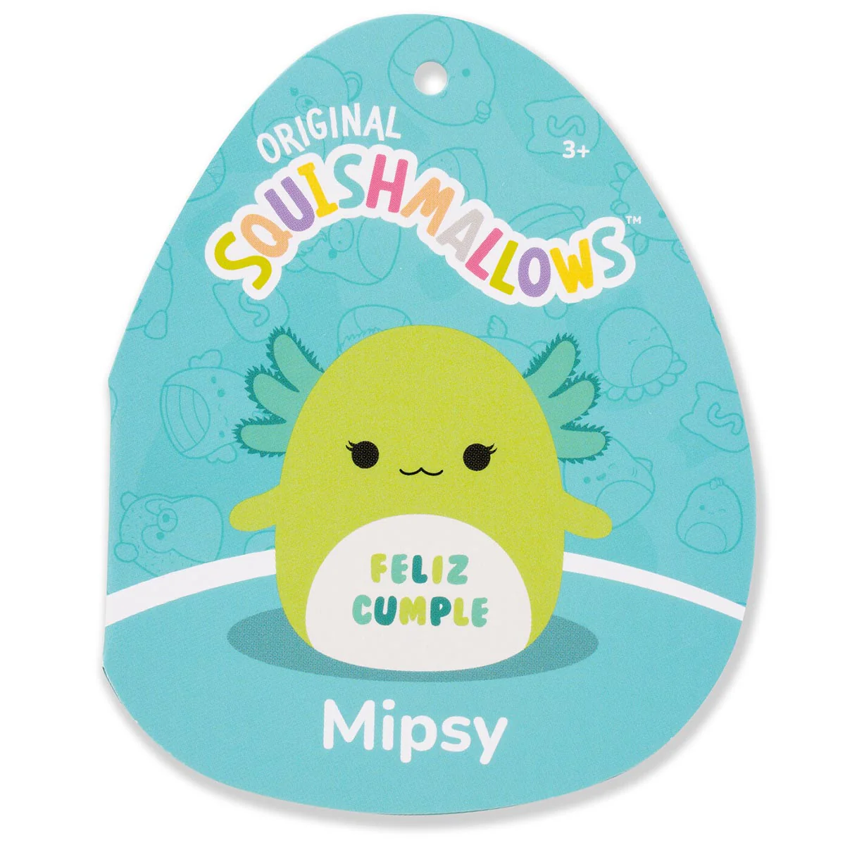 12-Inch Mipsy the Green Axolotl with “Feliz Cumple” Embroidery - Image 5