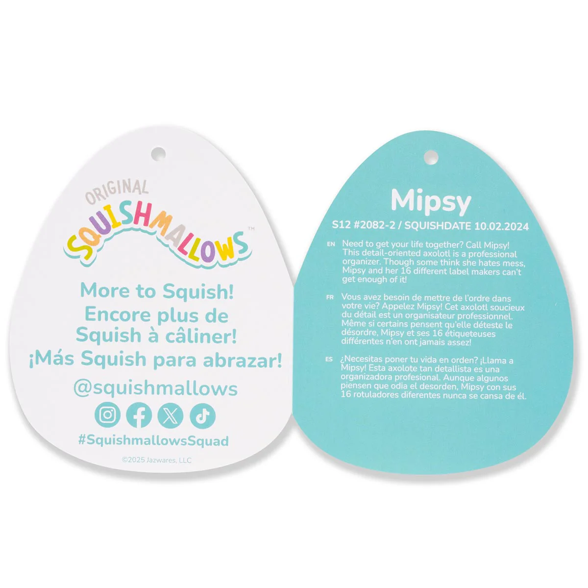 12-Inch Mipsy the Green Axolotl with “Feliz Cumple” Embroidery - Image 6