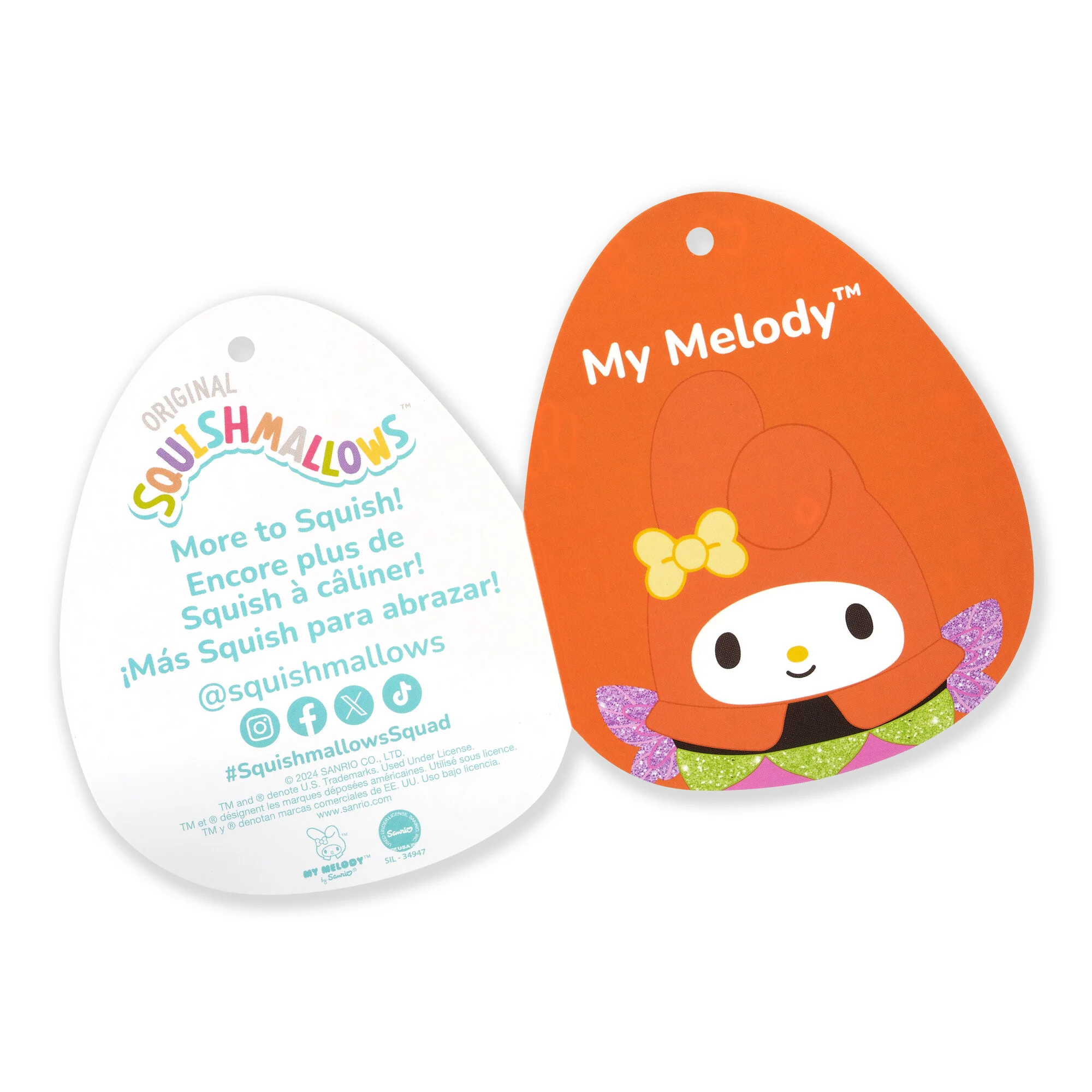 Hello Kitty and Friends 8-Inch My Melody Halloween Fairy Squishmallows - Image 7