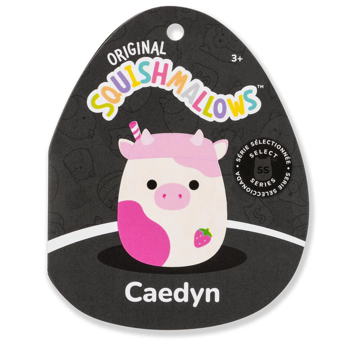 8-Inch Select Series Caedyn the Strawberry Milk Scented Cow - Image 6